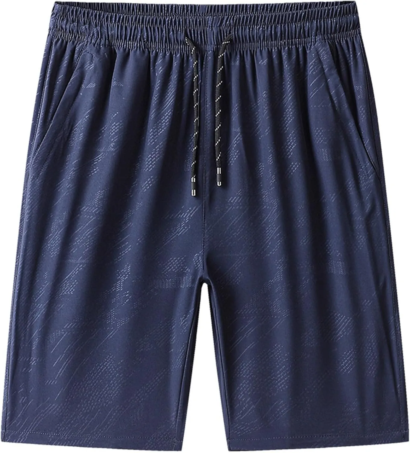 Mens Athletic Gym Shorts 5.5" Elastic Waist Casual Pajama Pocket Jogger Men Workout Short Pants Comfy Golf Shorts