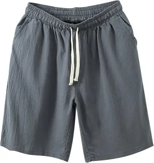 Mens Athletic Gym Shorts 5.5" Elastic Waist Casual Pajama Pocket Jogger Men Workout Short Pants Jogger Gym Shorts