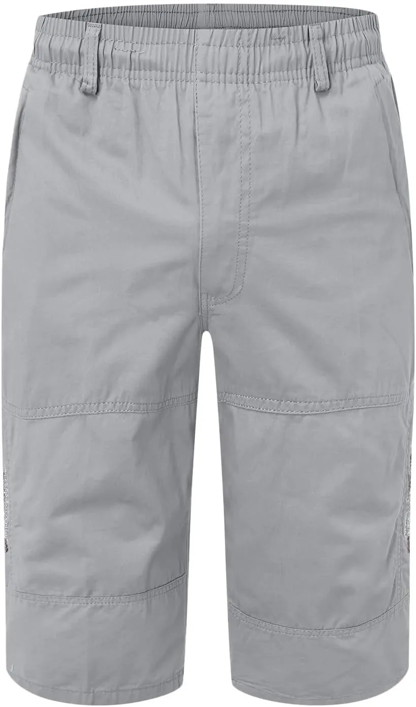 Men's Athletic Hiking Shorts Water Resistant Quick-Dry Lightweight Outdoor Sweat Shorts with Zipper Pockets Men Hiking Short