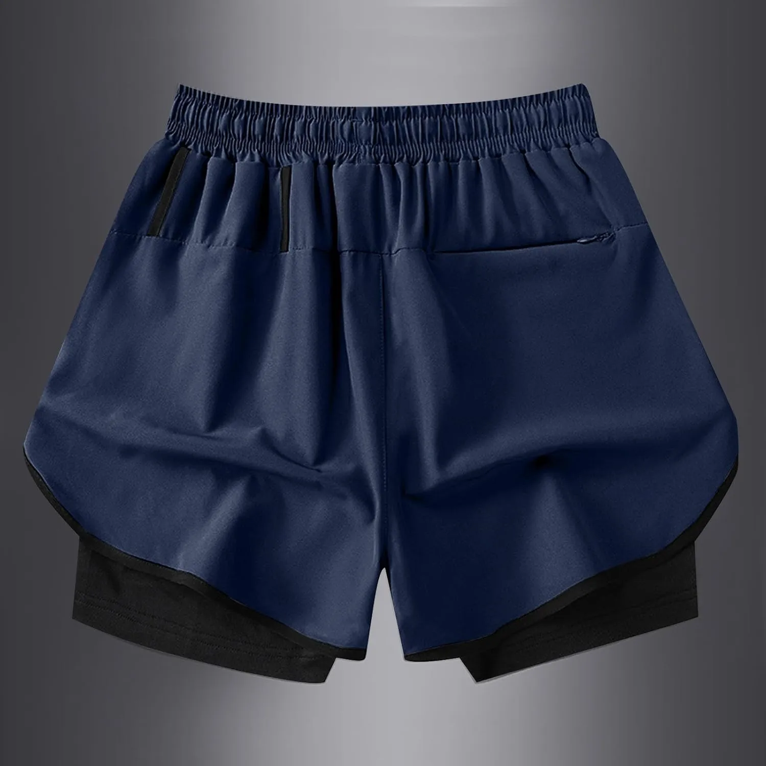 Mens Athletic Shorts 3 Inch Inseam with Liner Quick Dry Running Gear Lightweight Breathable Back Zipper Pocket 2025 Fashion