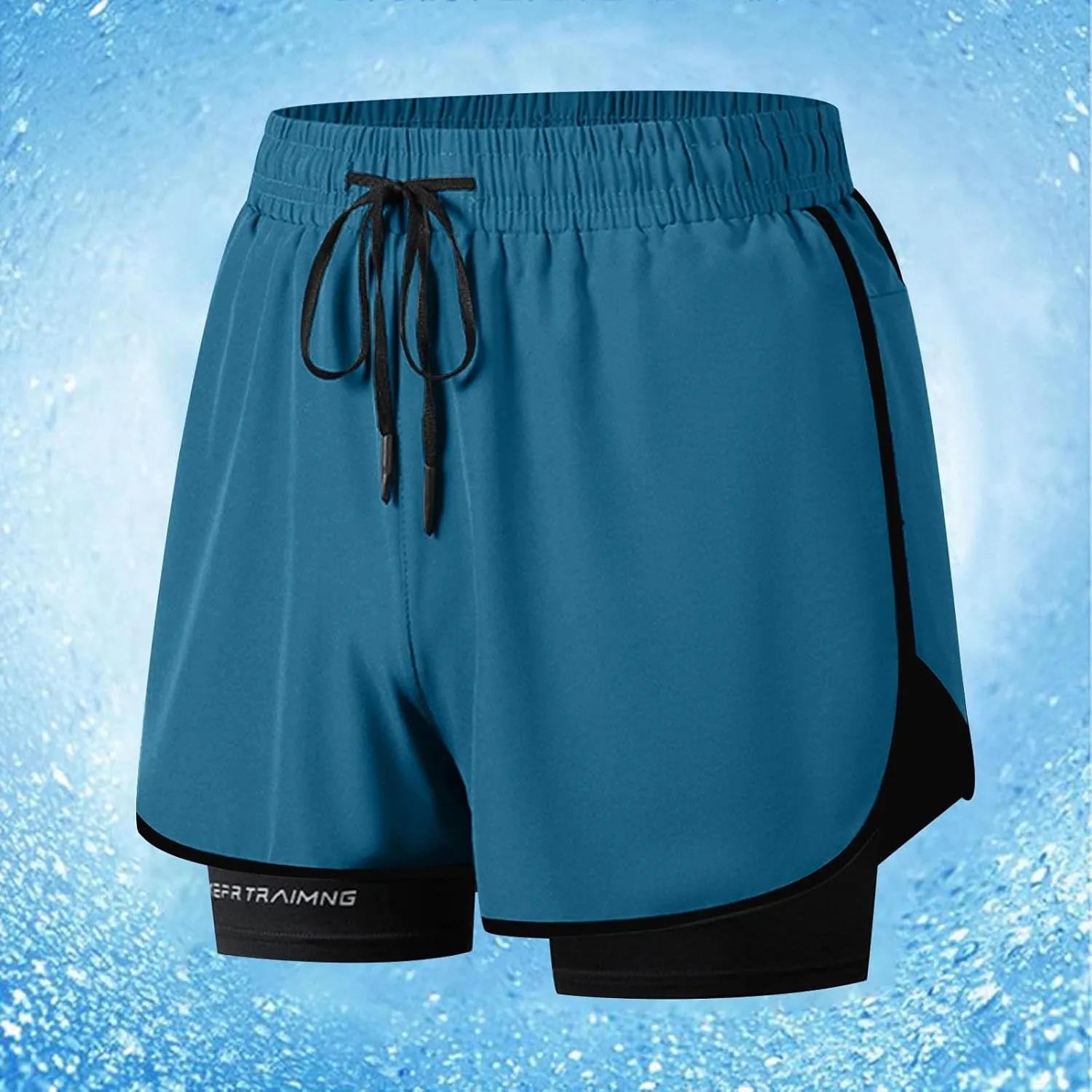 Mens Athletic Shorts 3 Inch Inseam with Liner Quick Dry Running Gear Lightweight Breathable Back Zipper Pocket 2025 Fashion