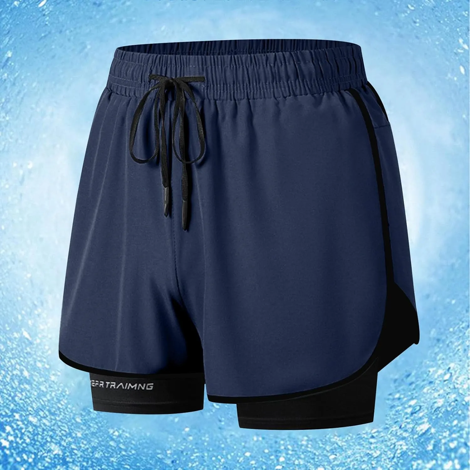 Mens Athletic Shorts 3 Inch Inseam with Liner Quick Dry Running Gear Lightweight Breathable Back Zipper Pocket 2025 Fashion