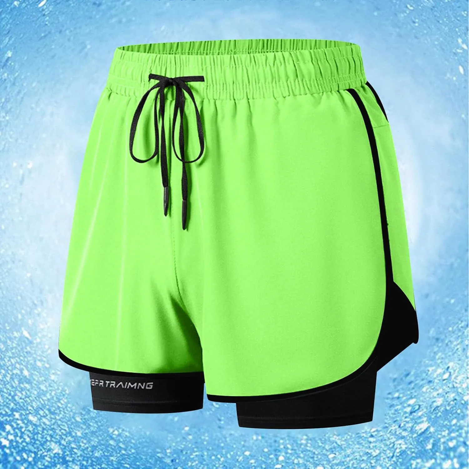 Mens Athletic Shorts 3 Inch Inseam with Liner Quick Dry Running Gear Lightweight Breathable Back Zipper Pocket 2025 Fashion