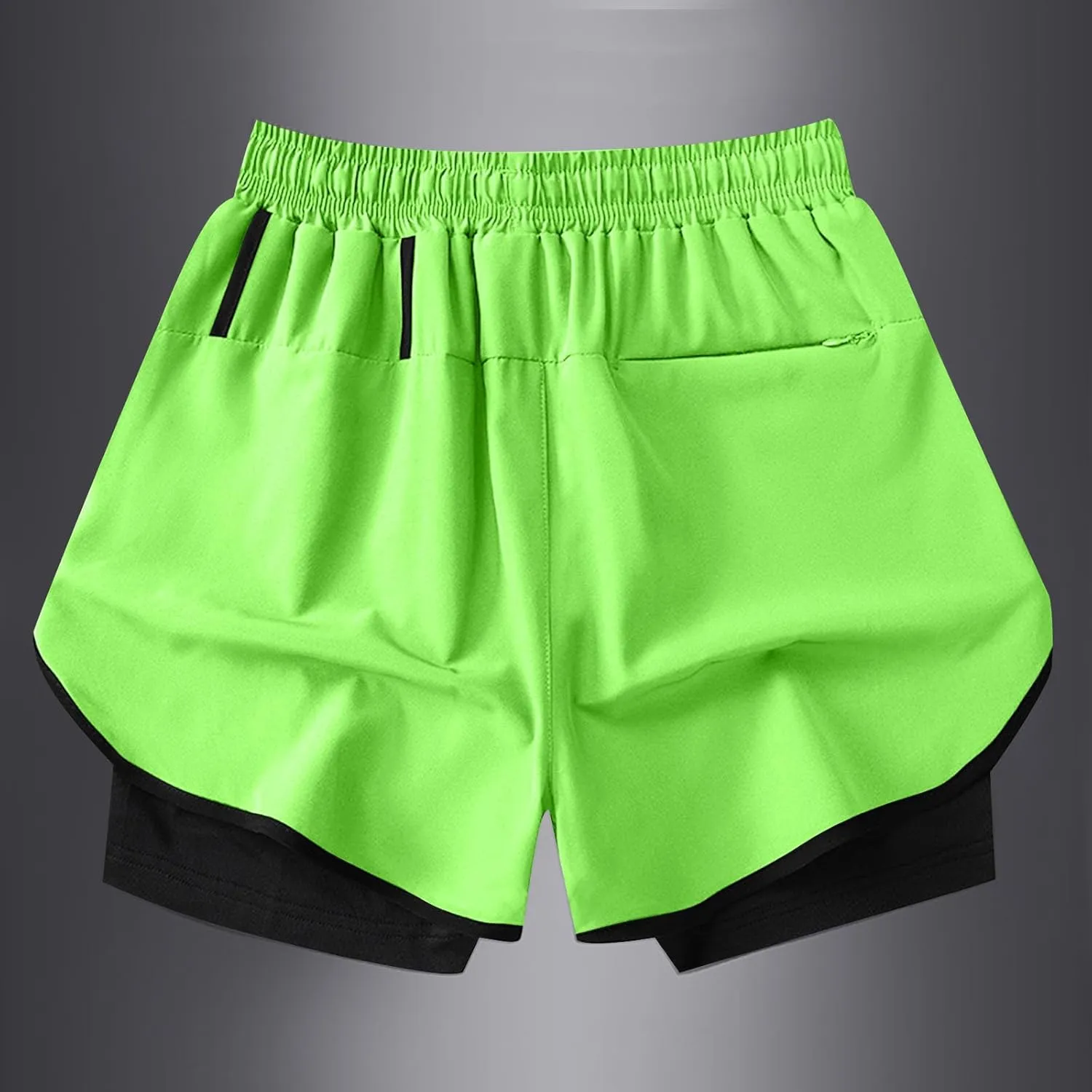 Mens Athletic Shorts 3 Inch Inseam with Liner Quick Dry Running Gear Lightweight Breathable Back Zipper Pocket 2025 Fashion