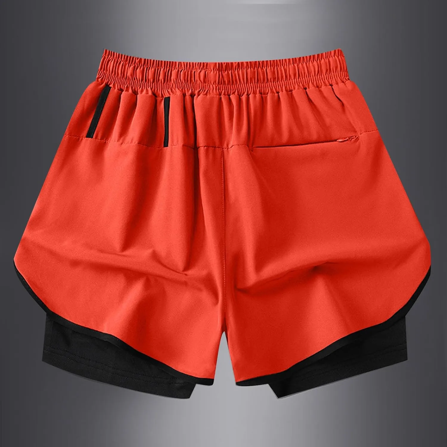 Mens Athletic Shorts 3 Inch Inseam with Liner Quick Dry Running Gear Lightweight Breathable Back Zipper Pocket 2025 Fashion