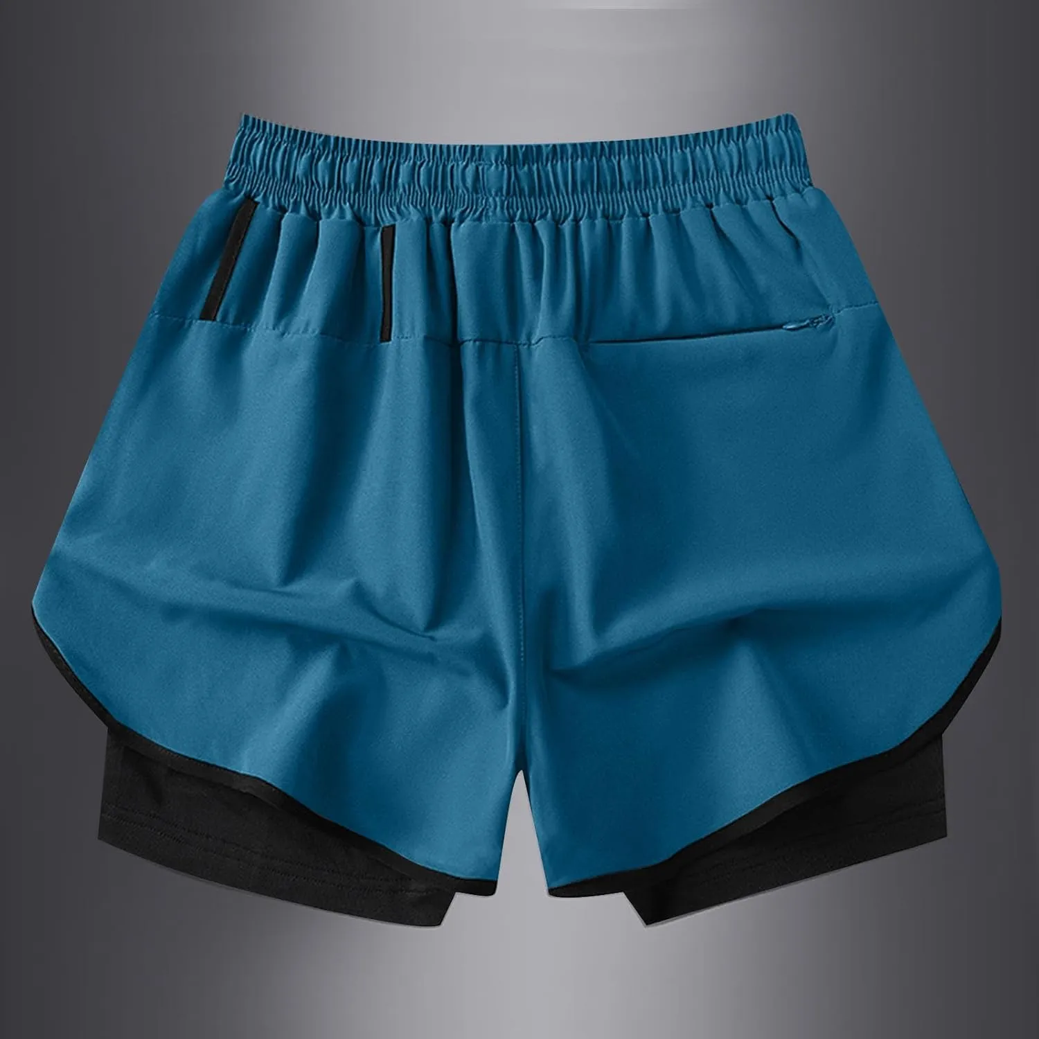 Mens Athletic Shorts 3 Inch Inseam with Liner Quick Dry Running Gear Lightweight Breathable Back Zipper Pocket 2025 Fashion