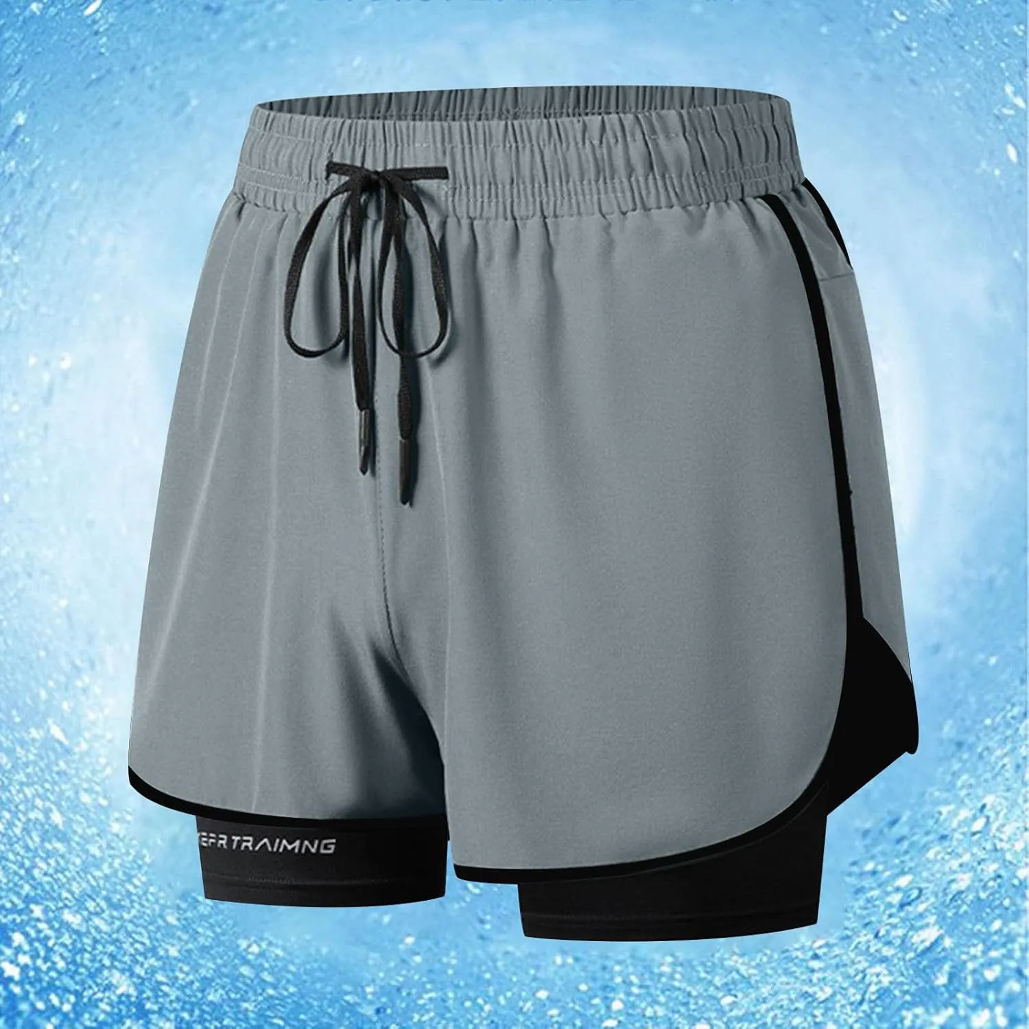 Mens Athletic Shorts 3 Inch Inseam with Liner Quick Dry Running Gear Lightweight Breathable Back Zipper Pocket 2025 Fashion