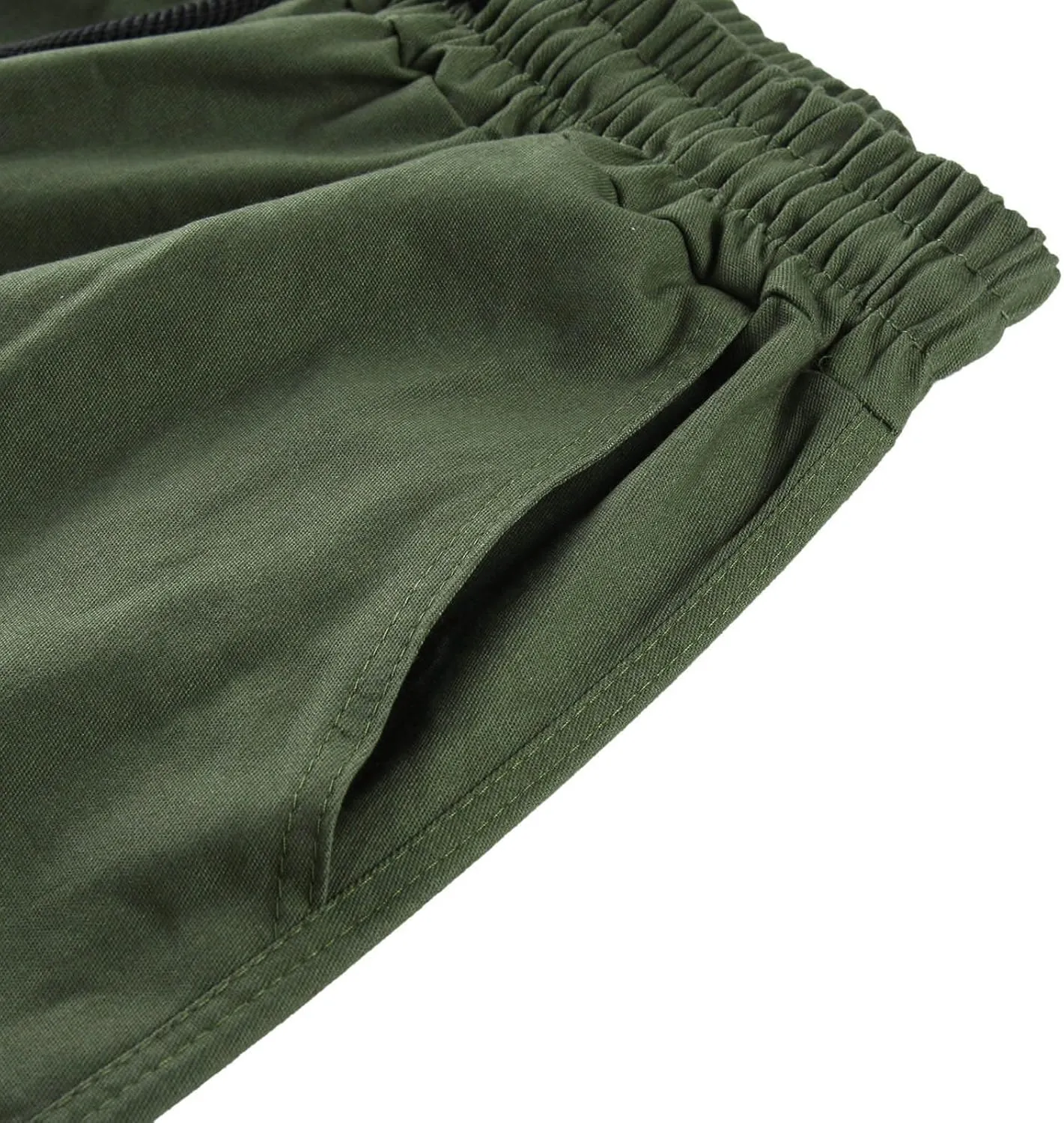 Men's Cargo Pants with Pockets Cotton Hiking Sweatpants Casual Athletic Jogger Sports Outdoor Trousers Relaxed Fit Men Pants