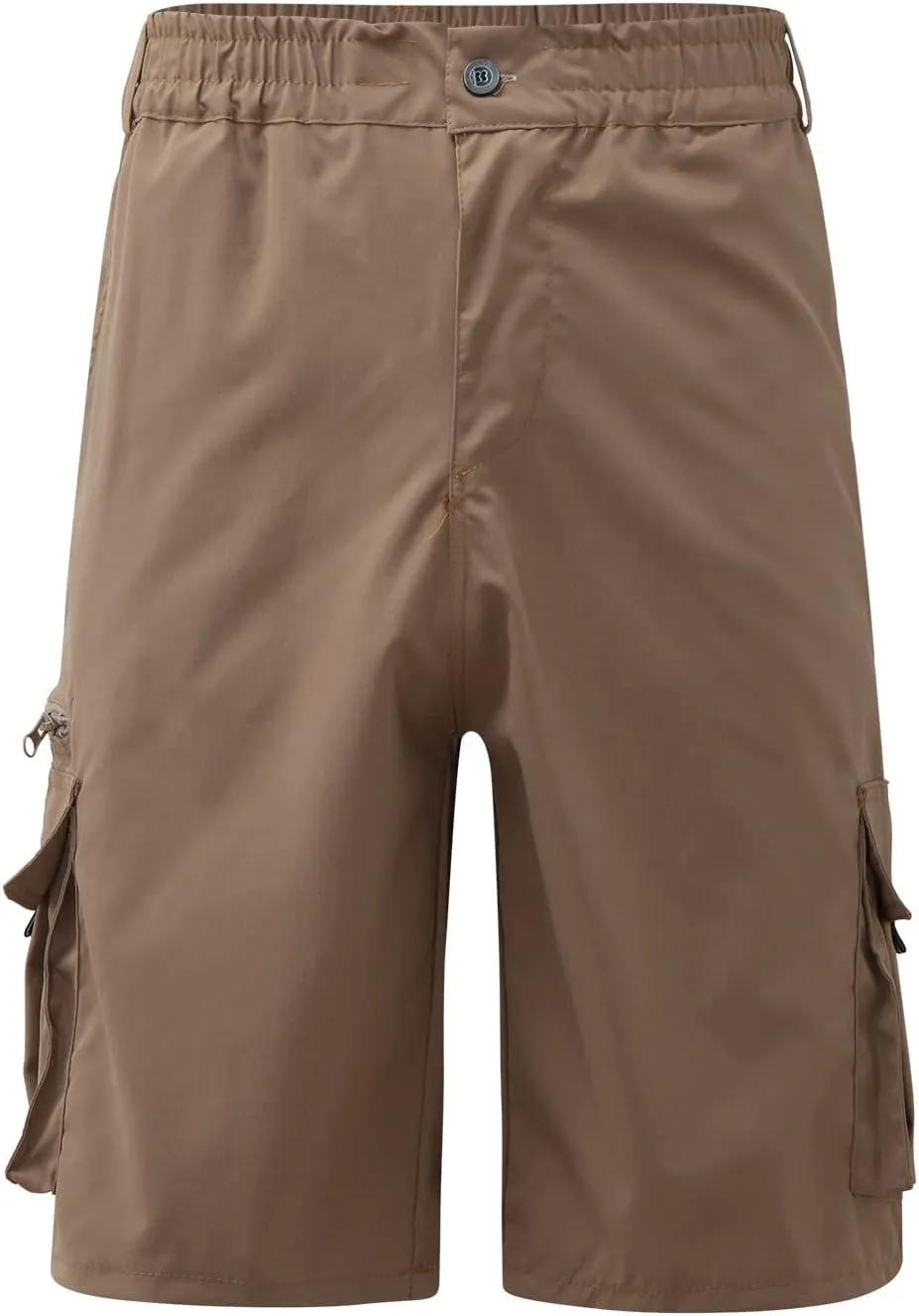 Men's Cargo Short 6 Pockets Comfortable Twill Cotton Elastic Waist Causal Work Shorts Cargo Shorts Work Shorts Hiking Pants