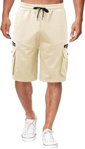 Men's Casual Cargo Shorts, Lightweight Water Resistant Golf Shorts Stretch Tactical Work Shorts with Multi-Pocket Work Shorts