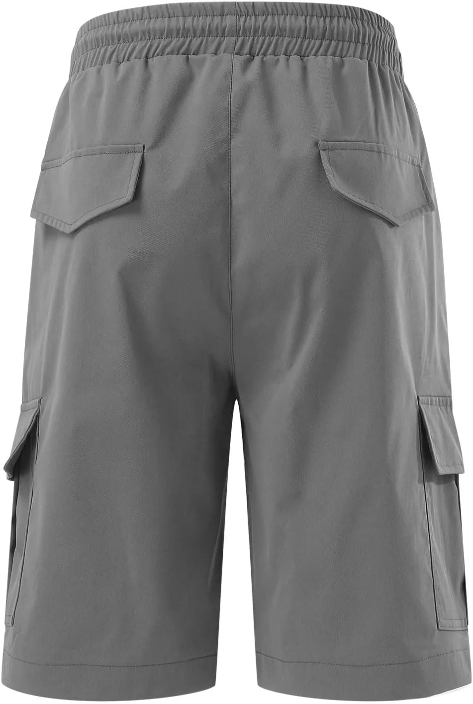 Mens Casual Twill Cargo Shorts Cotton Drawstring Classic Cargo Stretch Short with 6 Pockets Cargo Shorts Drawstring Shorts
