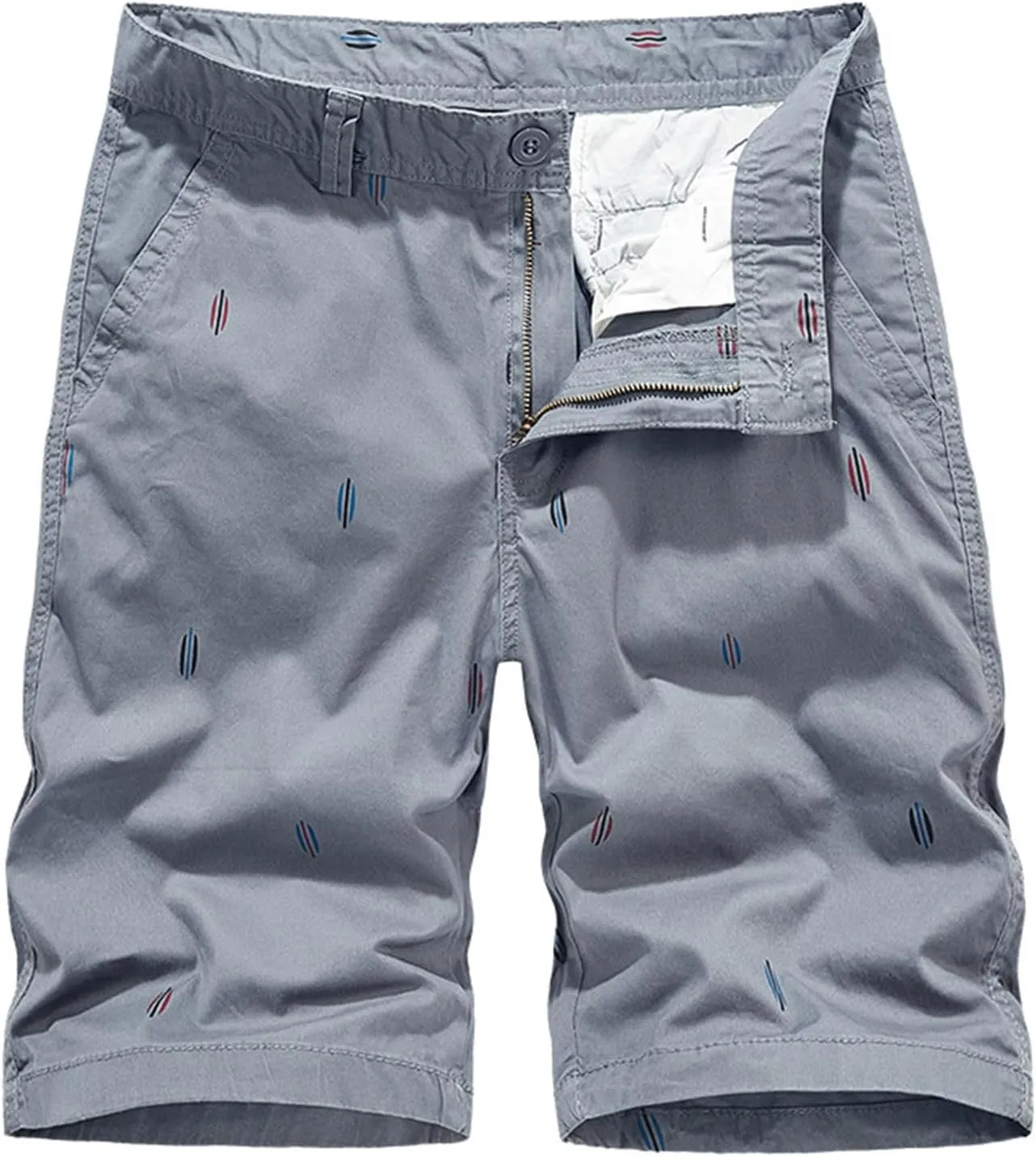 Men's Elastic Waist Cargo Shorts Casual Big and Tall Relaxed Fit Outdoor Work Shorts Cargo Short Outdoor Printed Loose Shorts