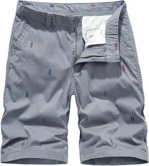 Men's Elastic Waist Cargo Shorts Casual Big and Tall Relaxed Fit Outdoor Work Shorts Cargo Short Outdoor Printed Loose Shorts