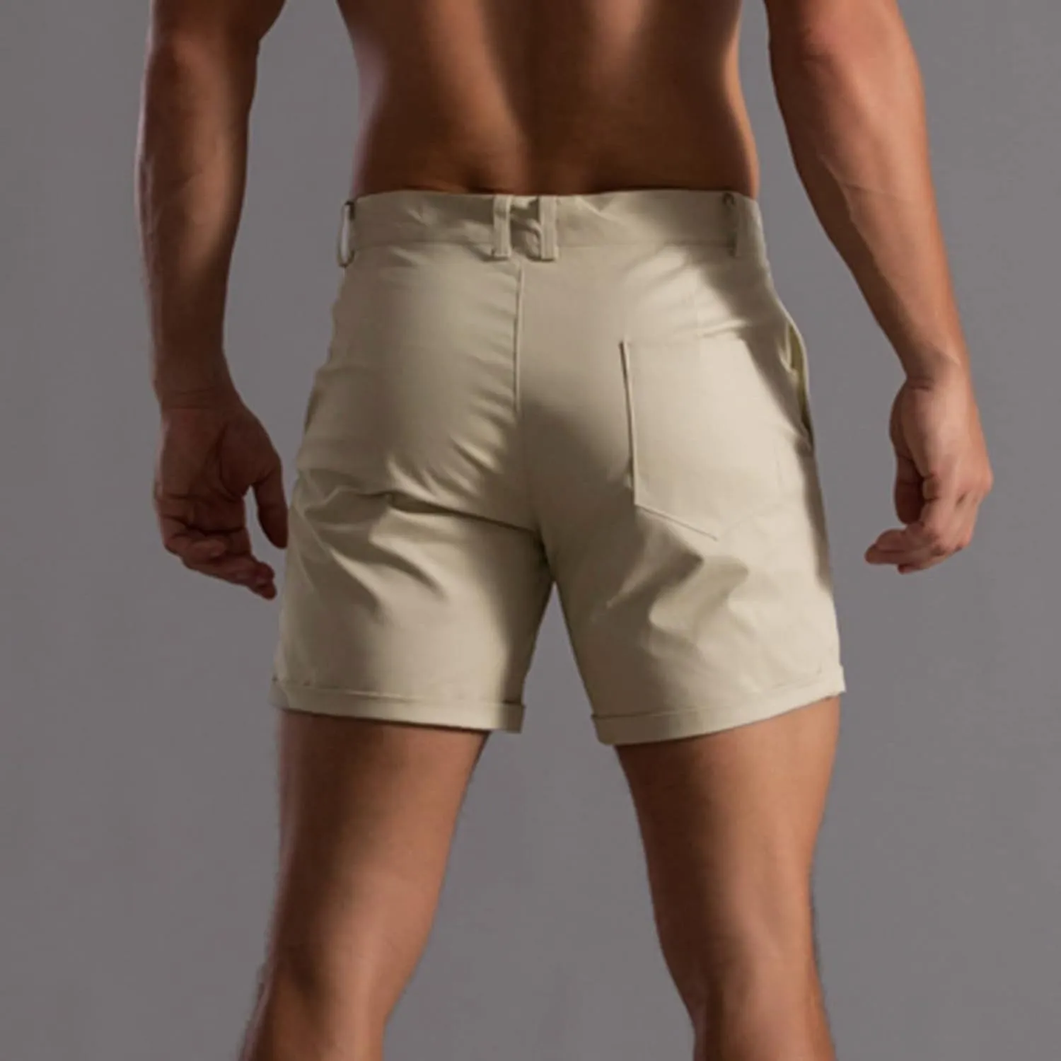 Men's Extreme Motion Regular Fit Synthetic Flat Front Short Comfort Stretch Chino Short Men Shorts Casual Cotton Casual Short