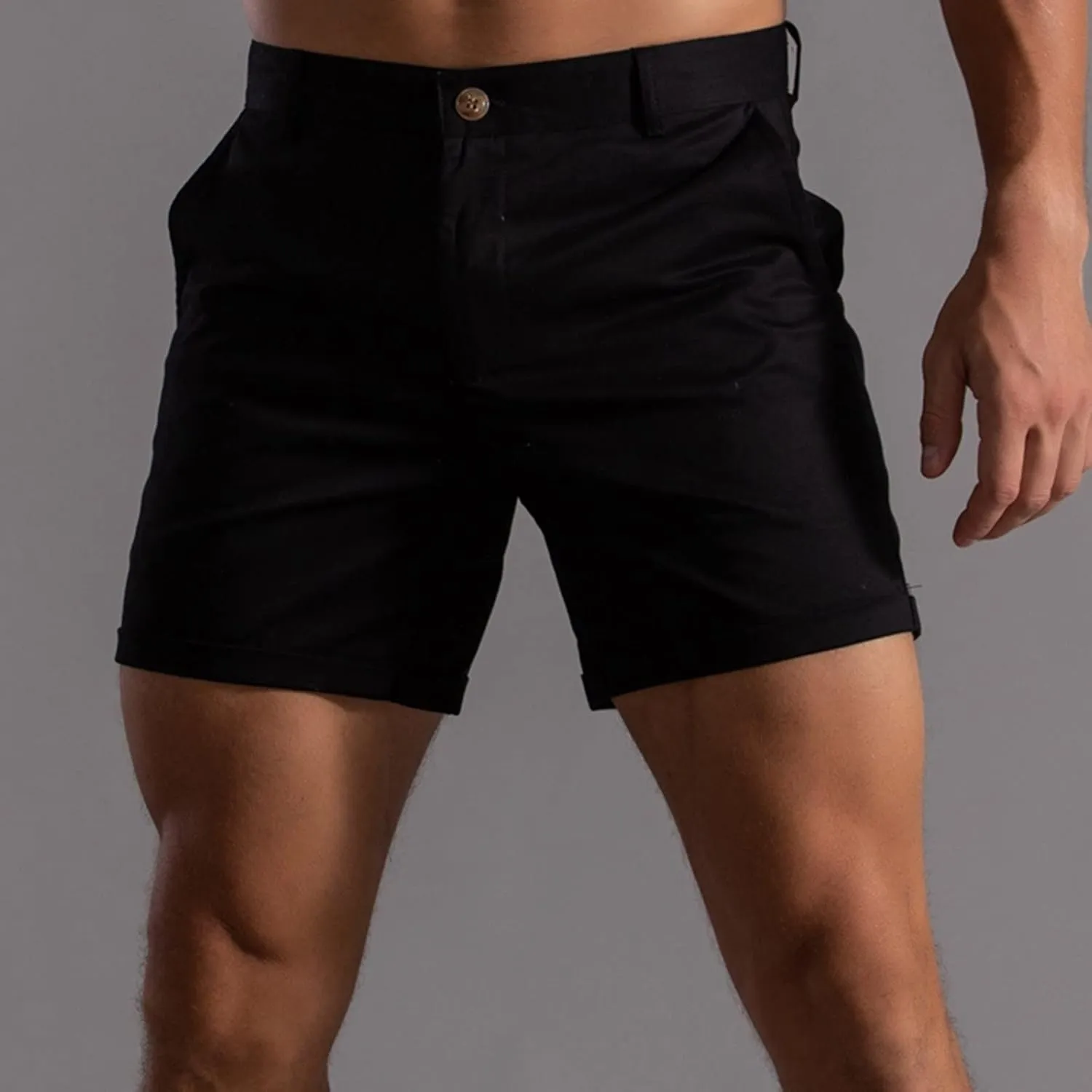 Men's Extreme Motion Regular Fit Synthetic Flat Front Short Comfort Stretch Chino Short Men Shorts Casual Cotton Casual Short