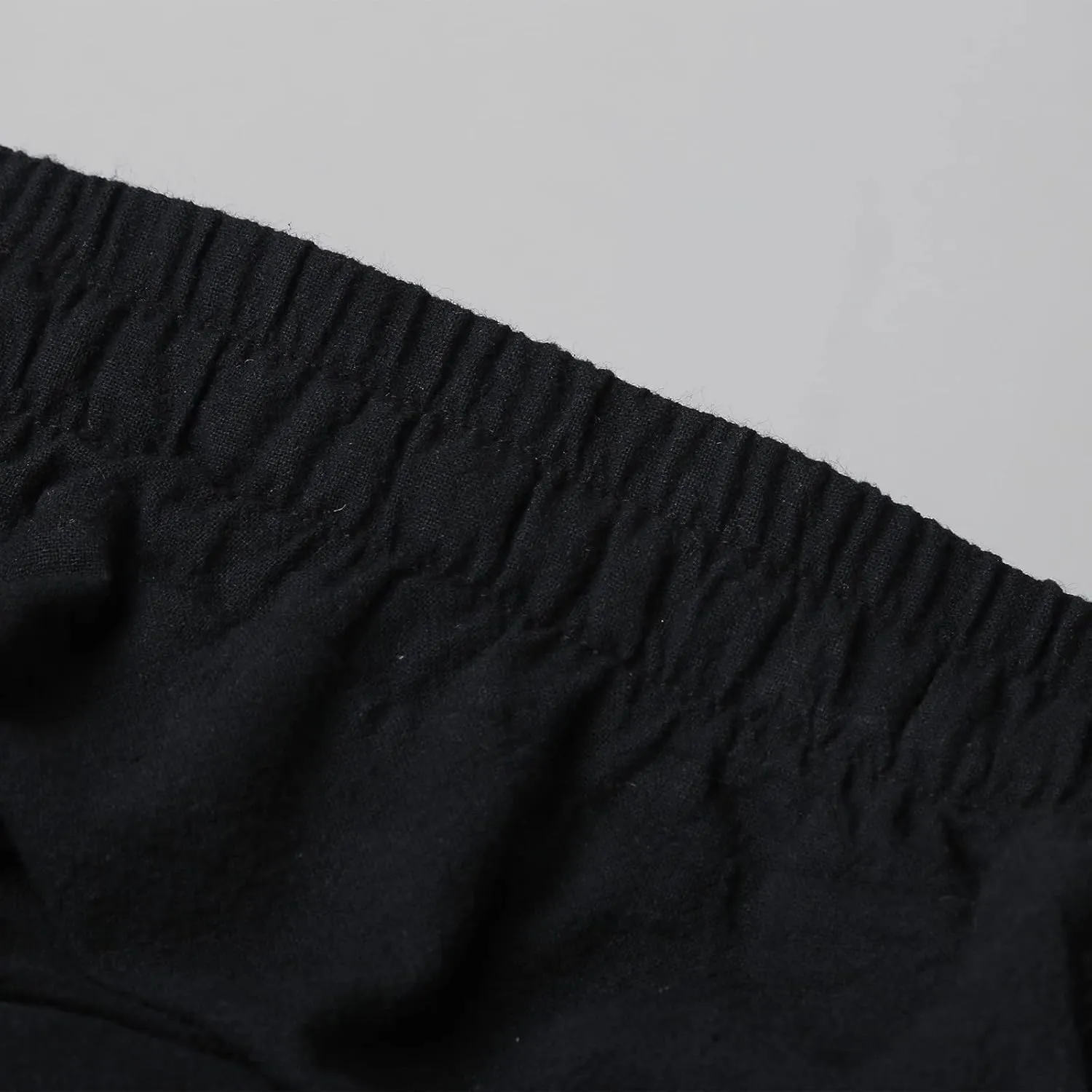 Men's Linen Casual Classic Fit 11 Inch Inseam Elastic Waist Shorts with Drawstring Men's Stretch Waist Casual Shorts Pockets