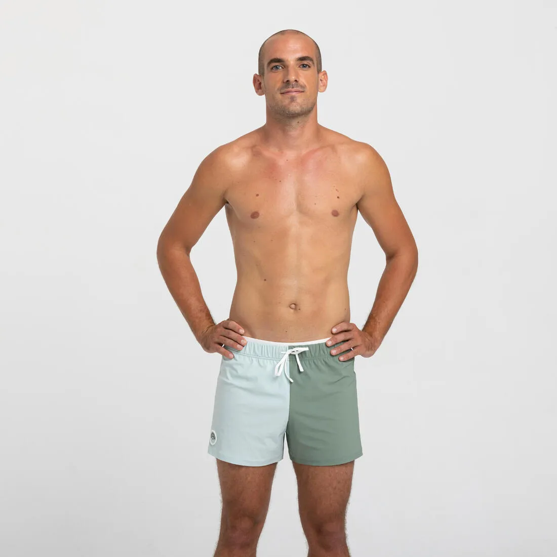 Men’s short swimming shorts 100 camo