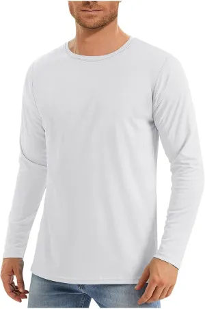 Men'S Sun Protection Shirts Uv SPF Long Sleeve Shirt Rash Guard Fishing Shirt Quick Dry Lightweight Shirt Cool Shirts