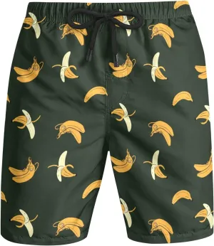 Men's Swim Trunks Quick Dry Bathing Suit Print Big and Tall Plus Size Beach Surfing Swimsuits Sports Bathing Suits
