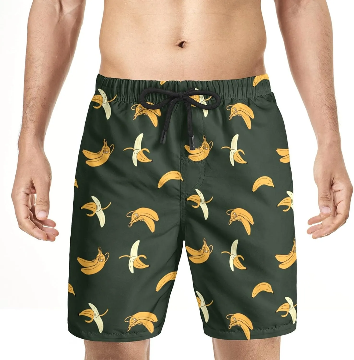 Men's Swim Trunks Quick Dry Bathing Suit Print Big and Tall Plus Size Beach Surfing Swimsuits Sports Bathing Suits
