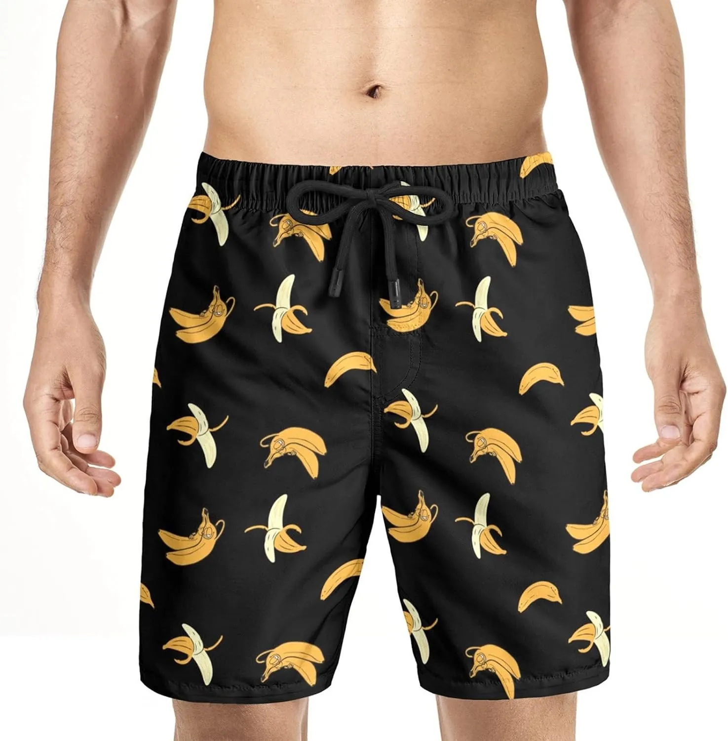 Men's Swim Trunks Quick Dry Bathing Suit Print Big and Tall Plus Size Beach Surfing Swimsuits Sports Bathing Suits