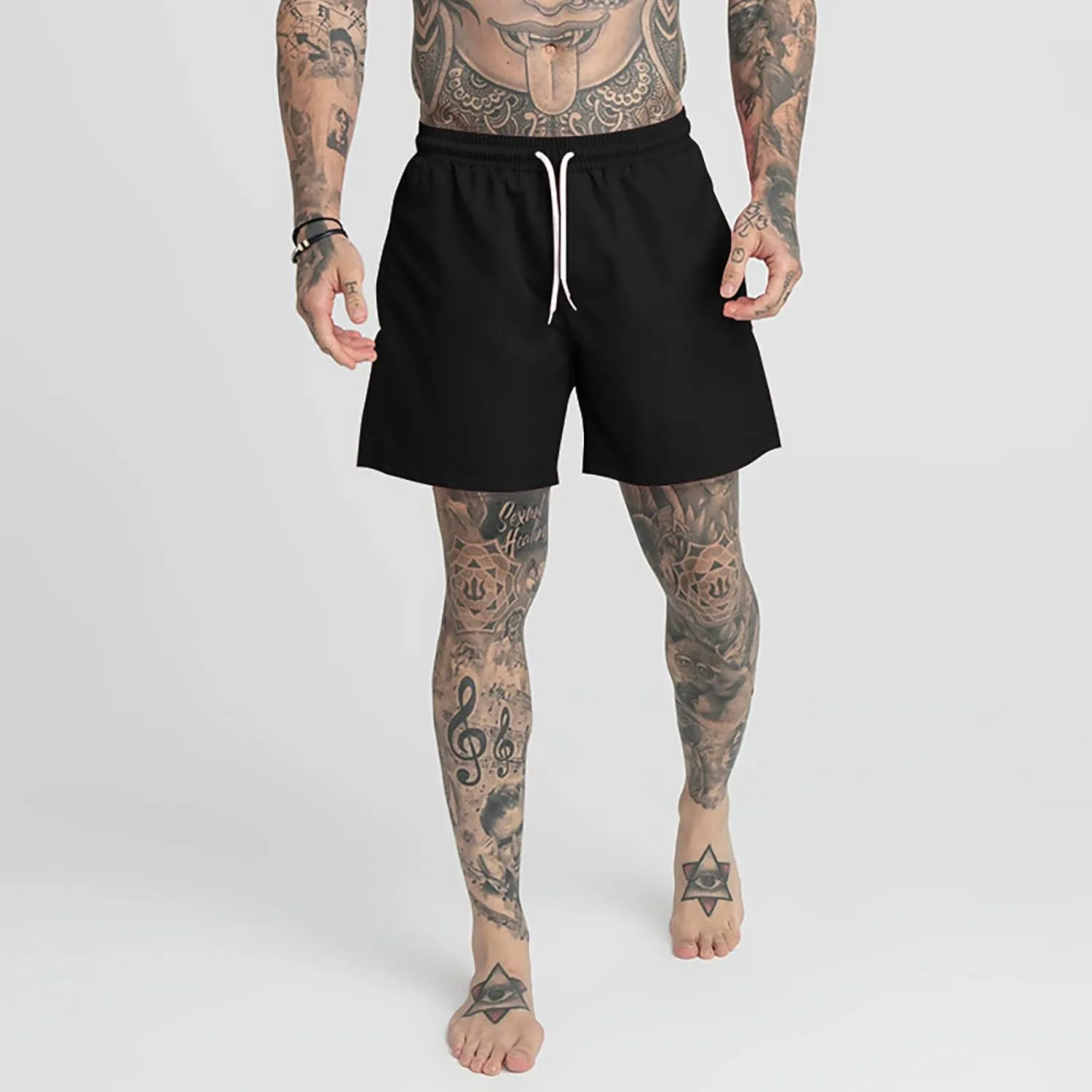 Men's Swim Trunks Quick Dry Bathing Suits with Mesh Lining Swimwear Swim Shorts Men Shorts Casual with Elastic Waist