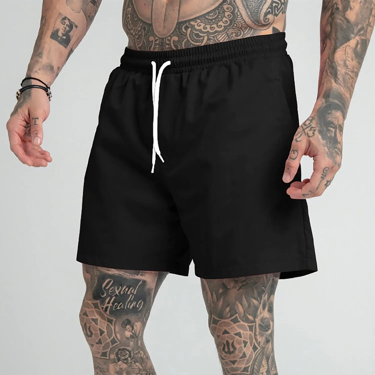 Men's Swim Trunks Quick Dry Bathing Suits with Mesh Lining Swimwear Swim Shorts Men Shorts Casual with Elastic Waist