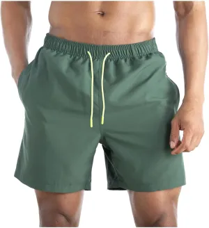 Men's Swim Trunks Quick Dry Beach Bathing Suit Stretch Board Shorts Swimwear with Pockets