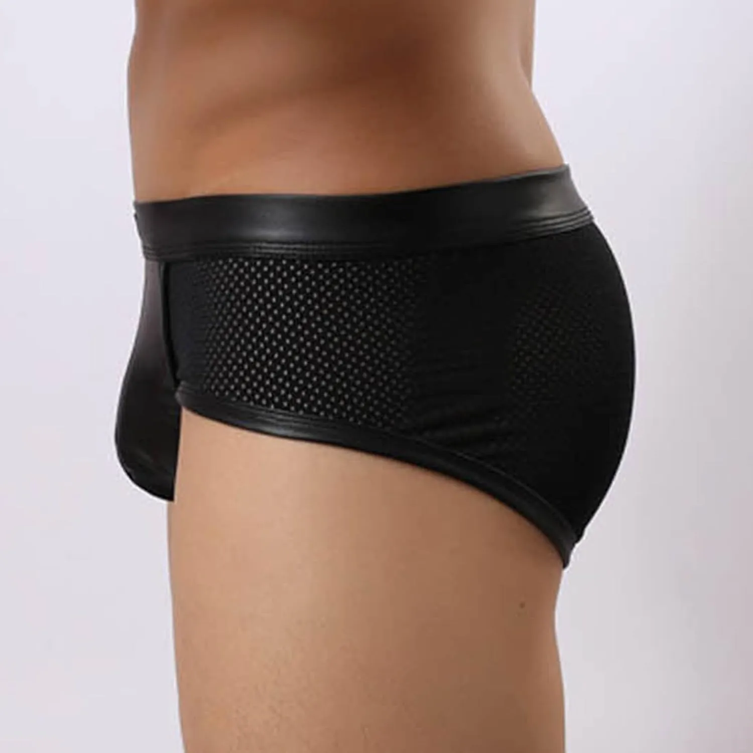 Men's Underwear with Pouch Briefs Comfort Jockstrap Faux Fur Male Bikini Athletic Supporters Sexy Boxer Briefs Thongs