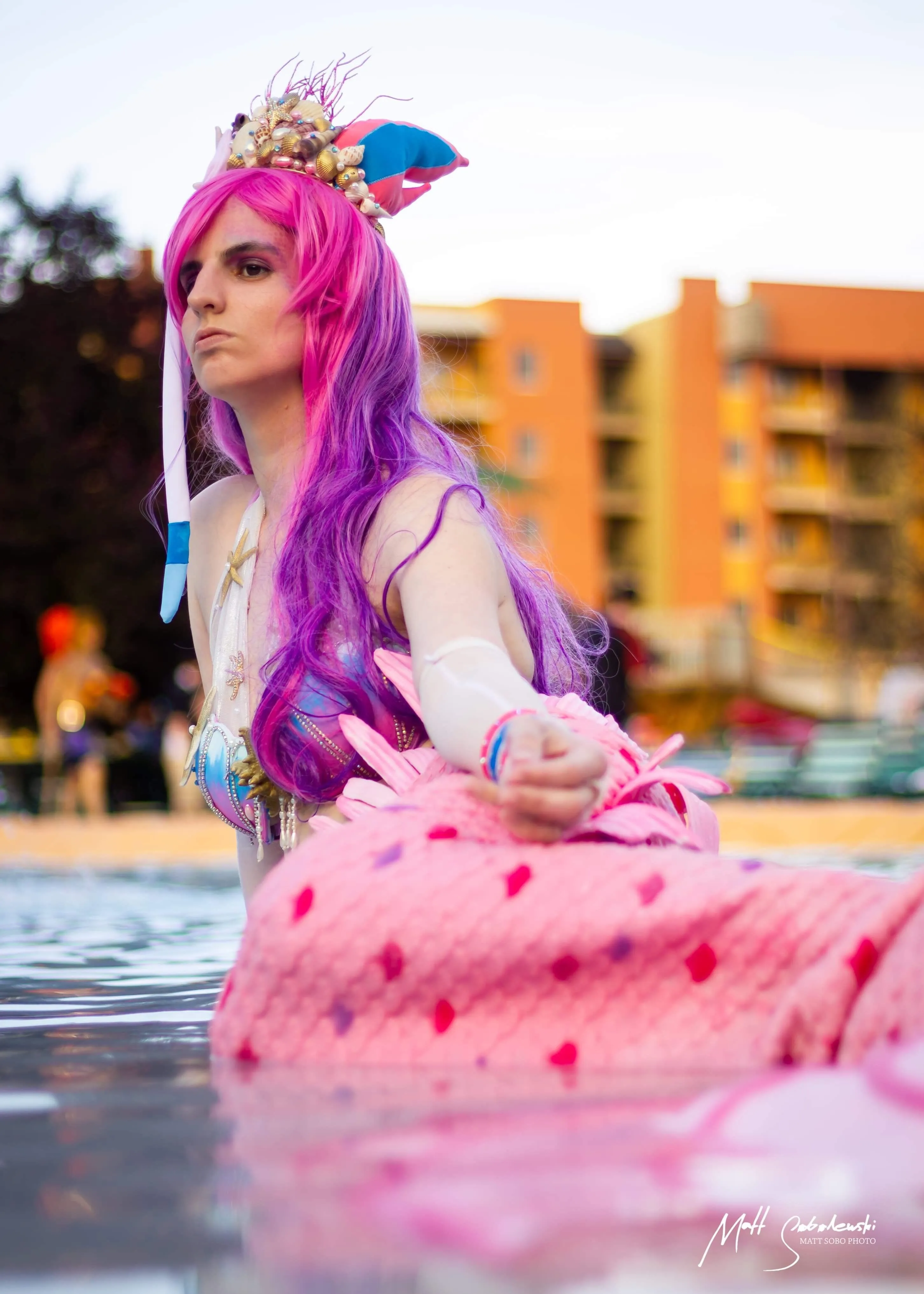 Mermaid Sylveon Inspired Costume Rave Top and Scrunchie bottom