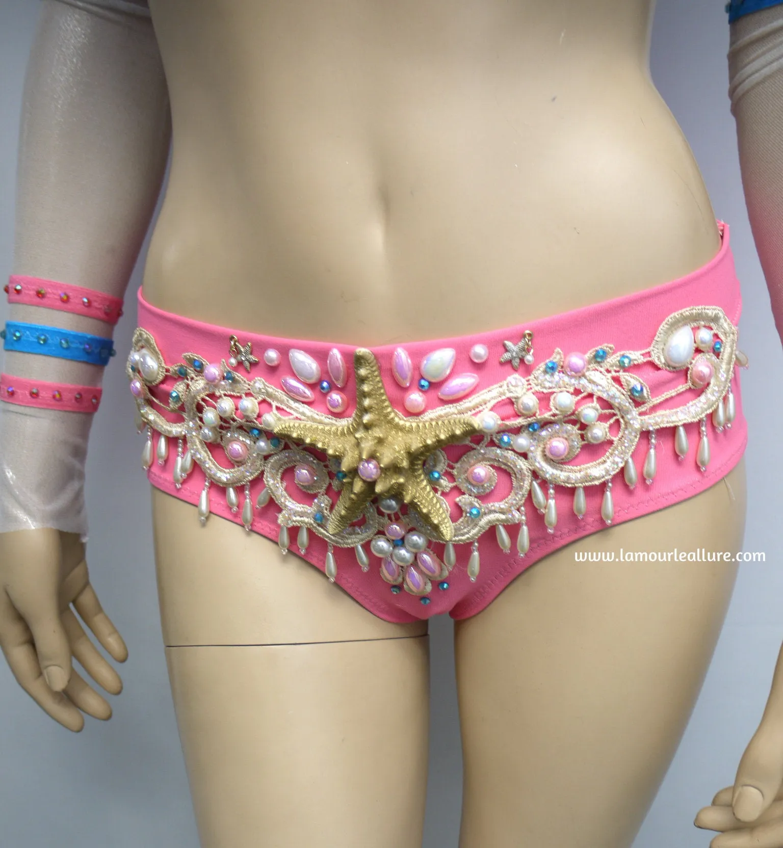 Mermaid Sylveon Inspired Costume Rave Top and Scrunchie bottom