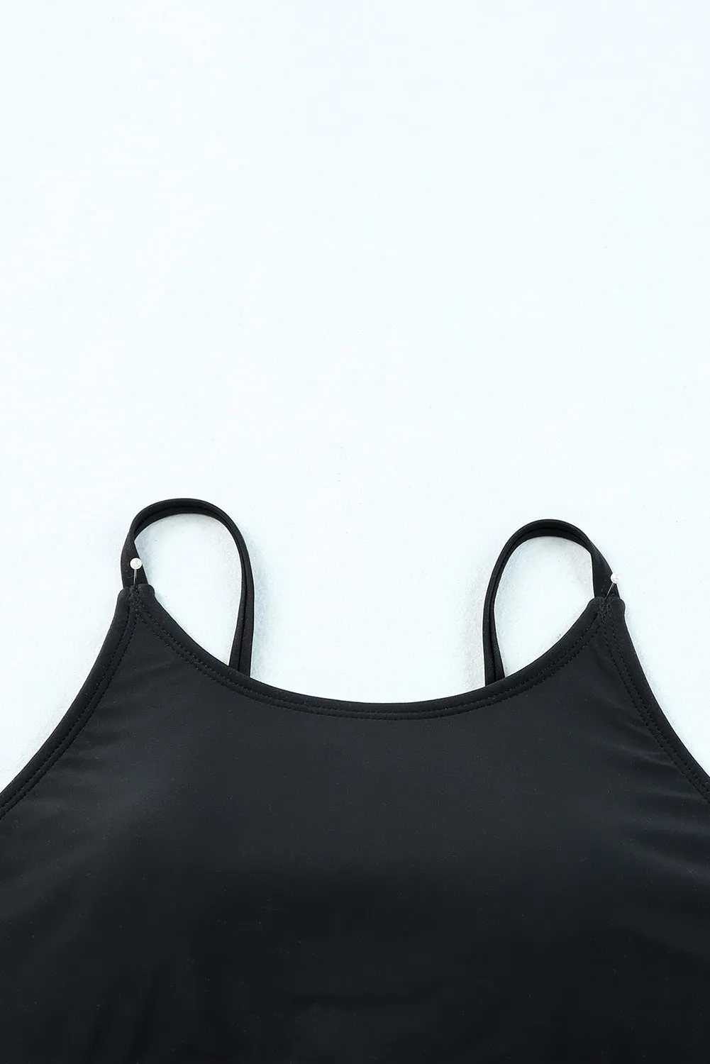 Mesh Trim 2pcs Bikini Swimsuit