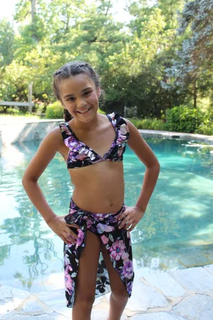 METALLIC FLORAL SARONG