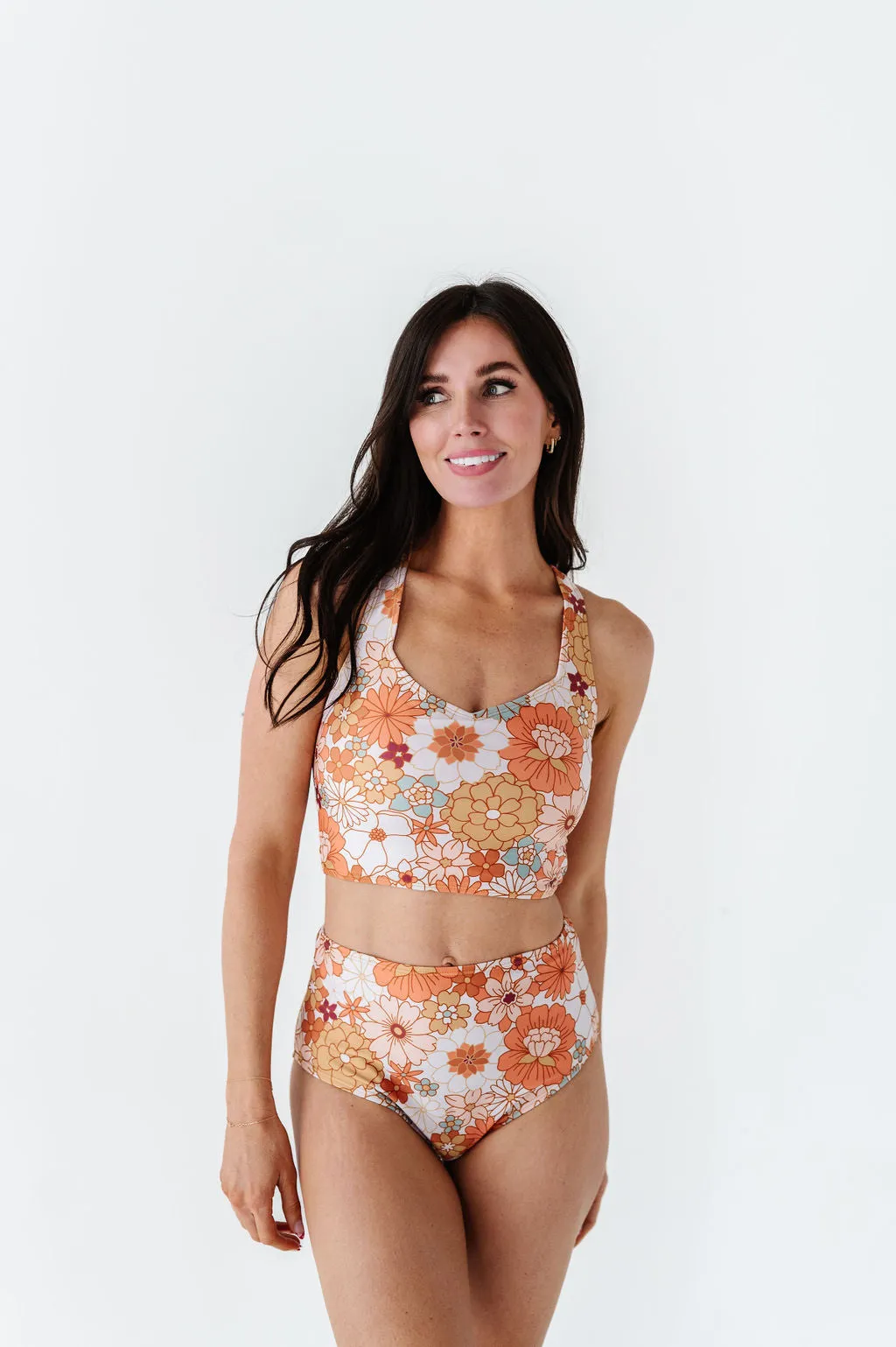Mid Rise Bottoms in Groovy Floral