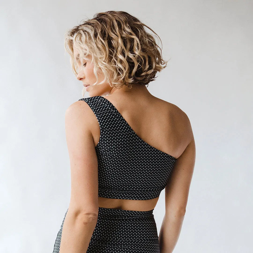 Midnight Dash Icon Swim Crop