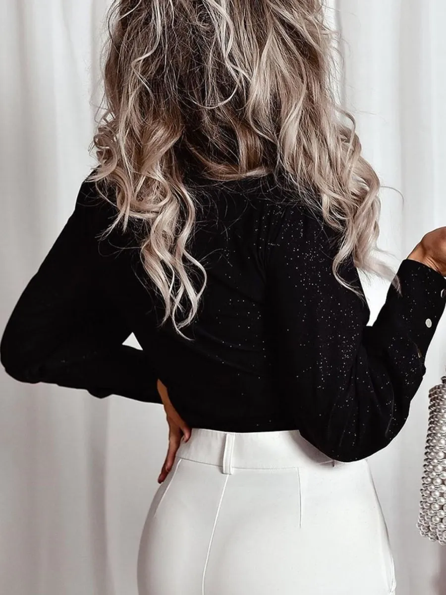 Midnight Sparkle Black Long Sleeve