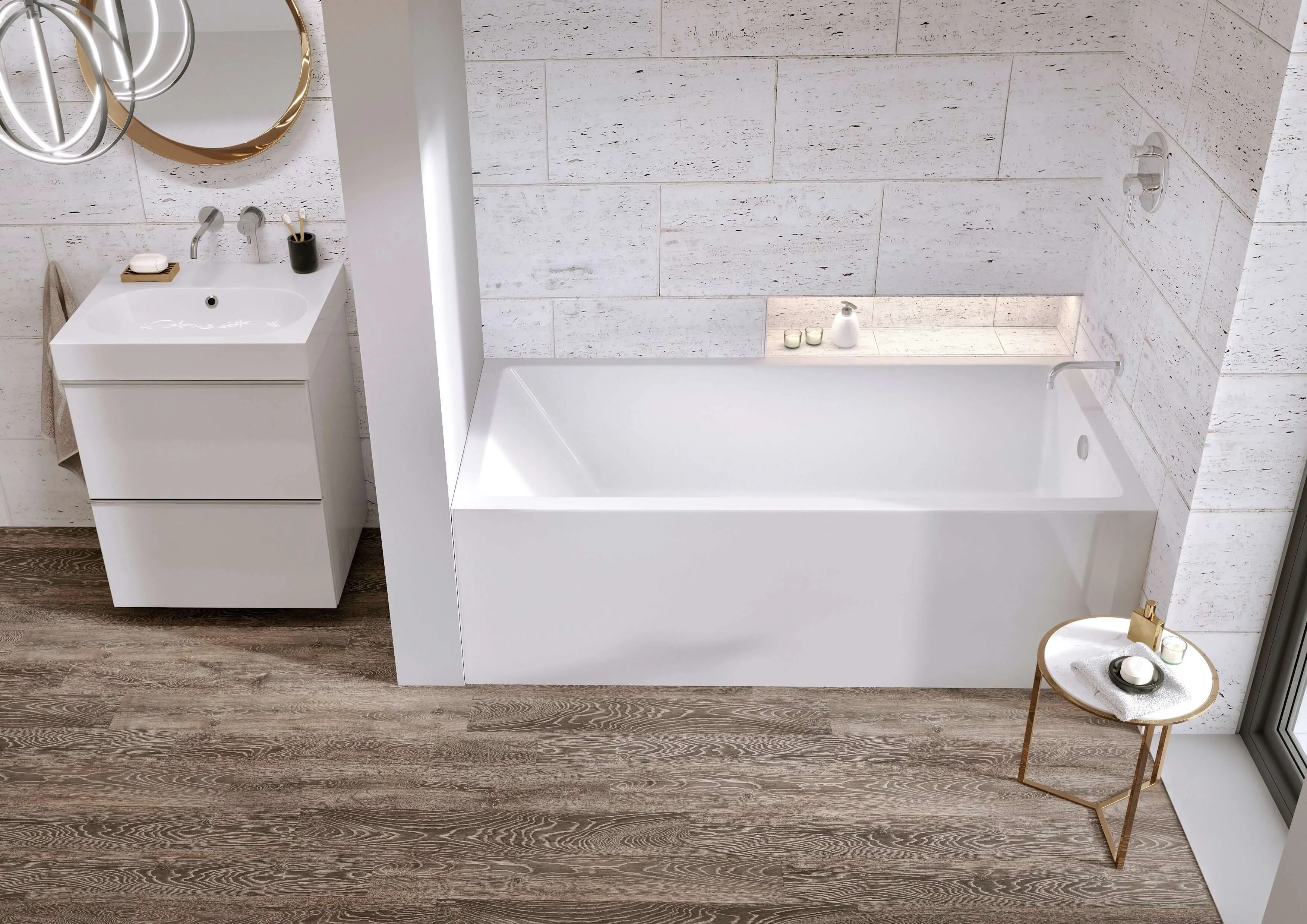 Mirolin - Austin™ 60″ Skirted Bath- Right