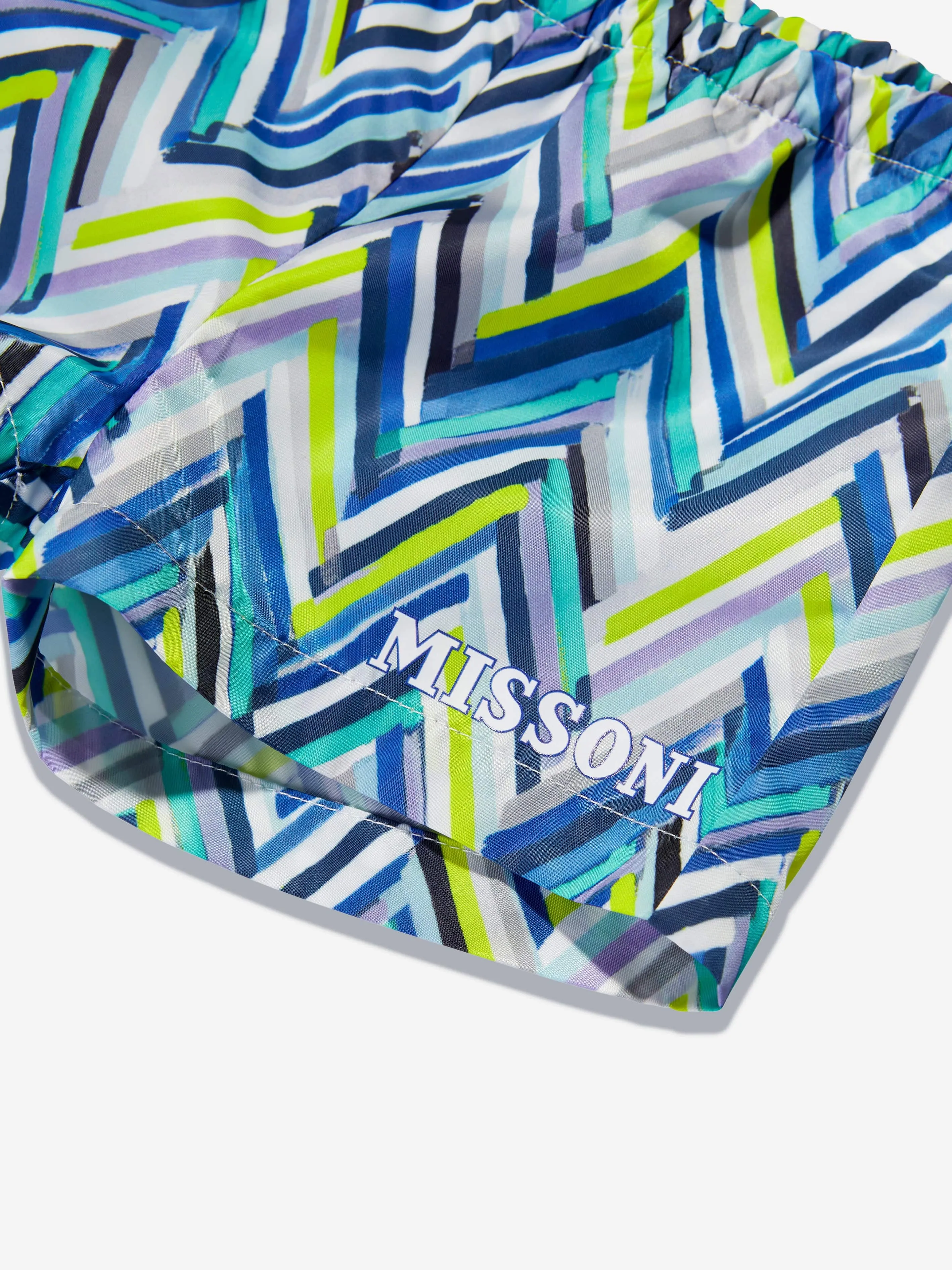 Missoni Baby Boys Zigzag Swim Shorts in Blue