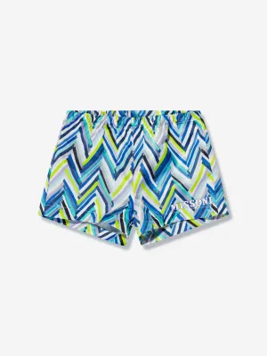 Missoni Baby Boys Zigzag Swim Shorts in Blue