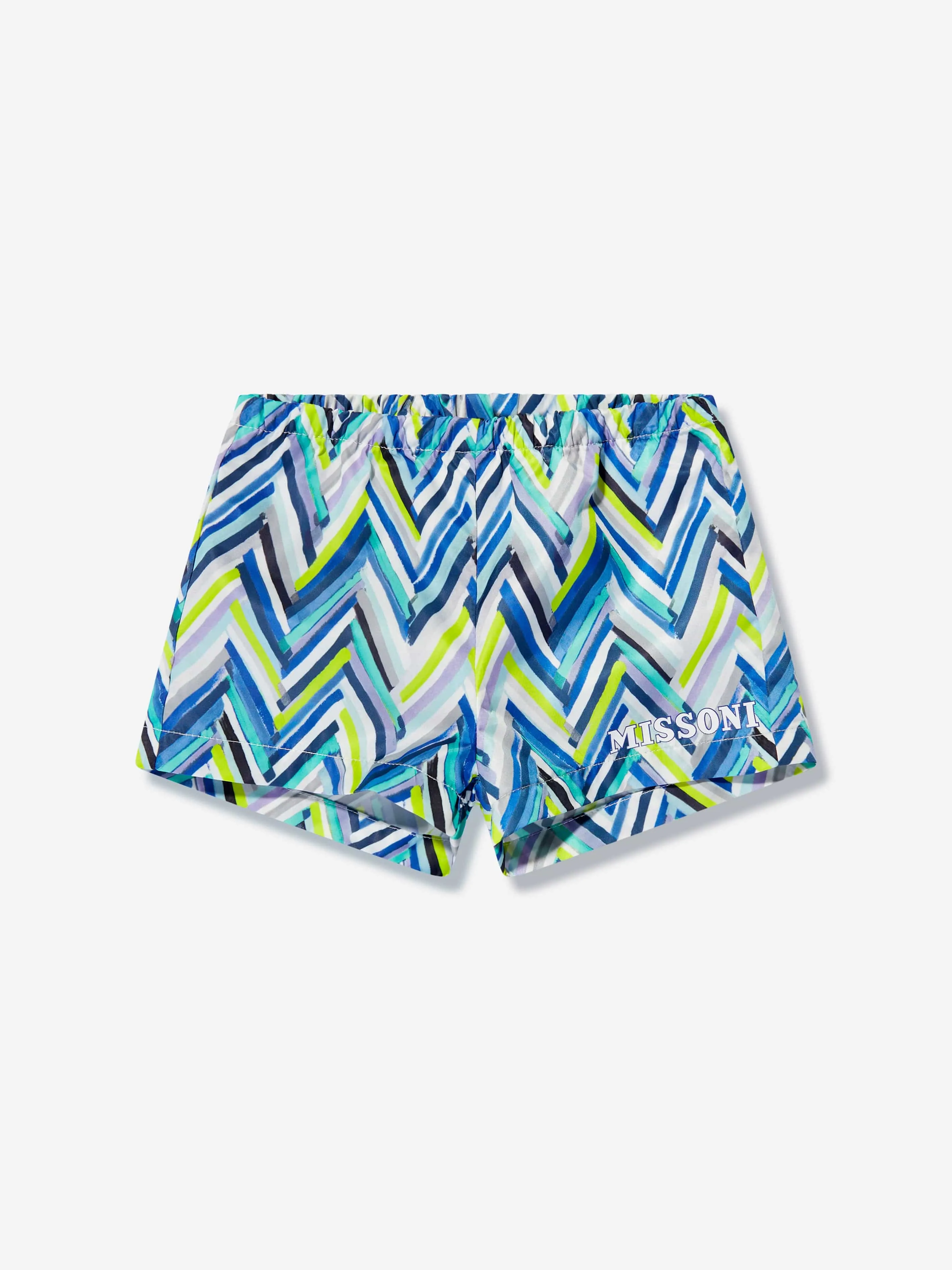 Missoni Baby Boys Zigzag Swim Shorts in Blue