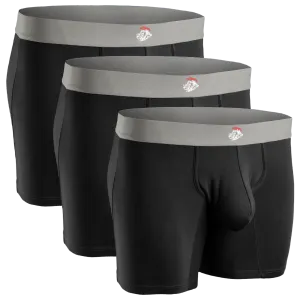 Modal 7in Boxer Briefs No Fly 3pk Black