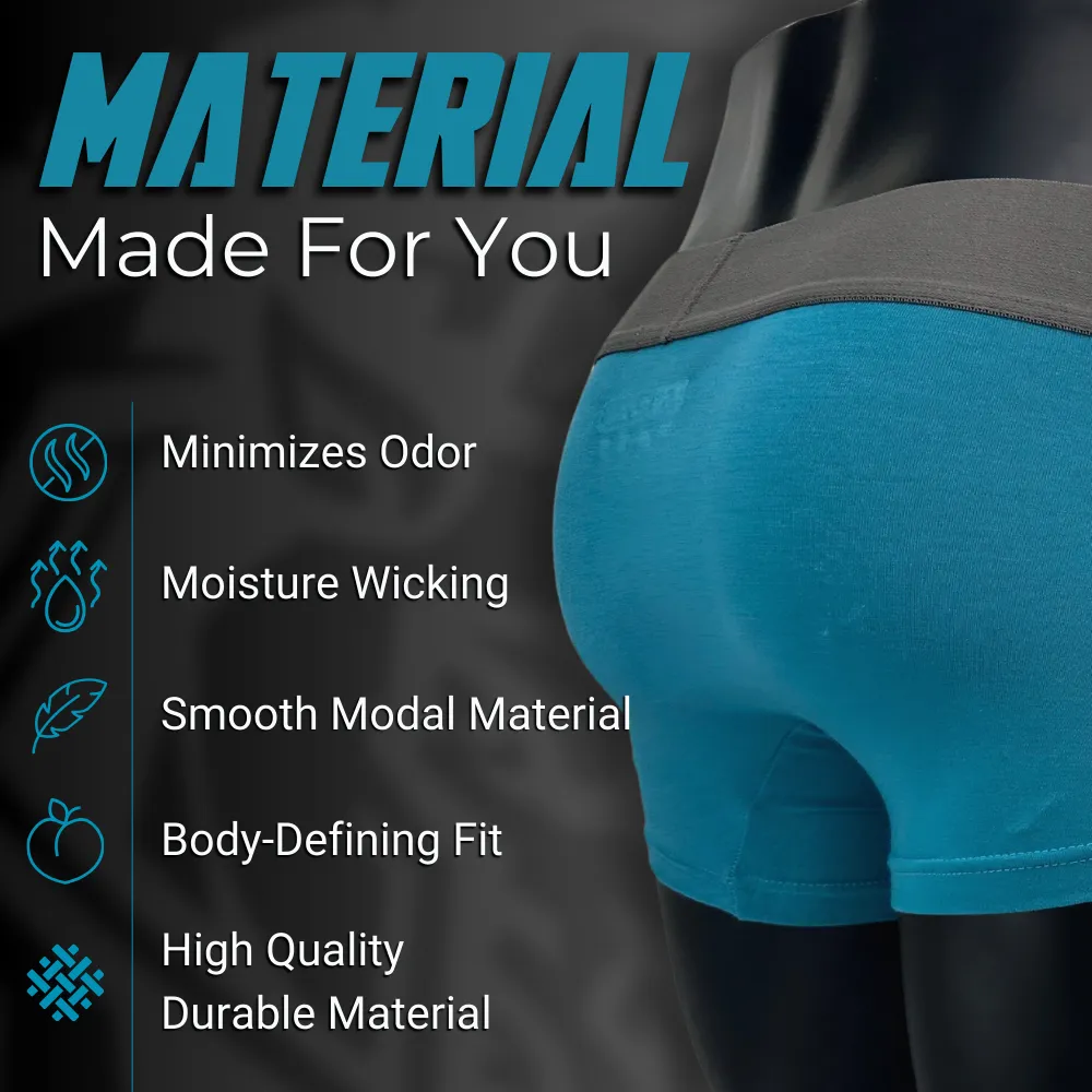 Modal 7in Boxer Briefs No Fly 3pk Black