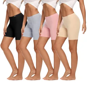 Molasus Womens Anti Chafing Cotton Boy Shorts Underwear(Regular & Plus Size)