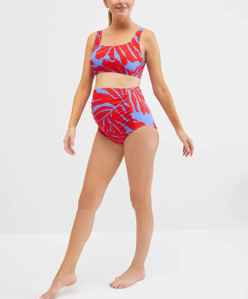 Motherhood Maternity Beach Bump™ High Waisted 2-Piece Bikini Set UPF 50 