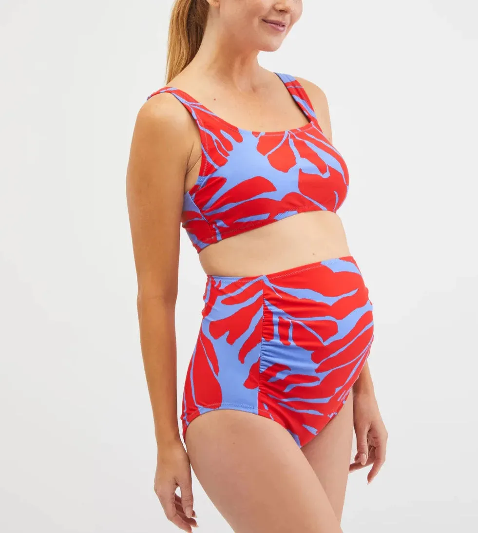 Motherhood Maternity Beach Bump™ High Waisted 2-Piece Bikini Set UPF 50 