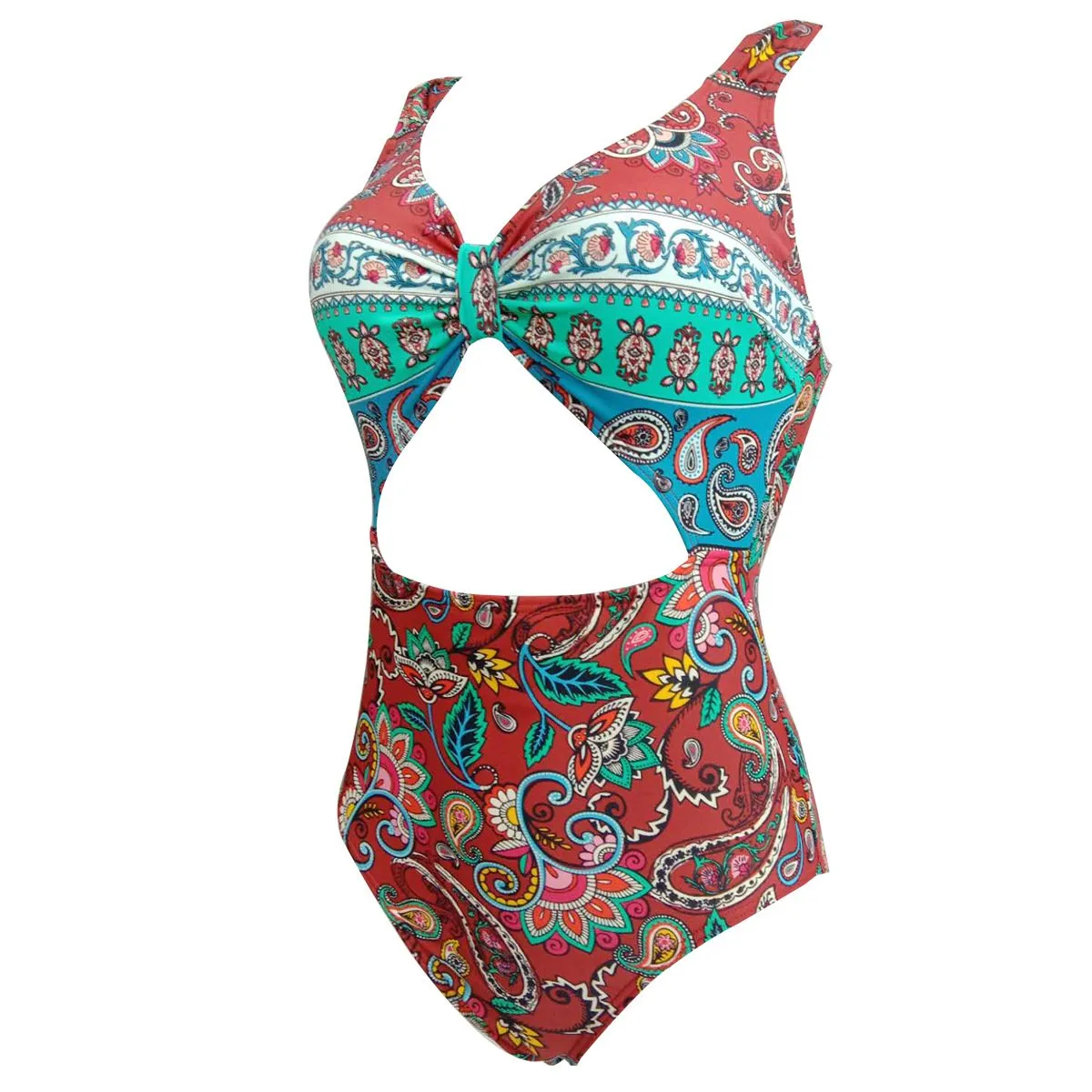 New Female Retro Style Triangle One-piece Swimsuit