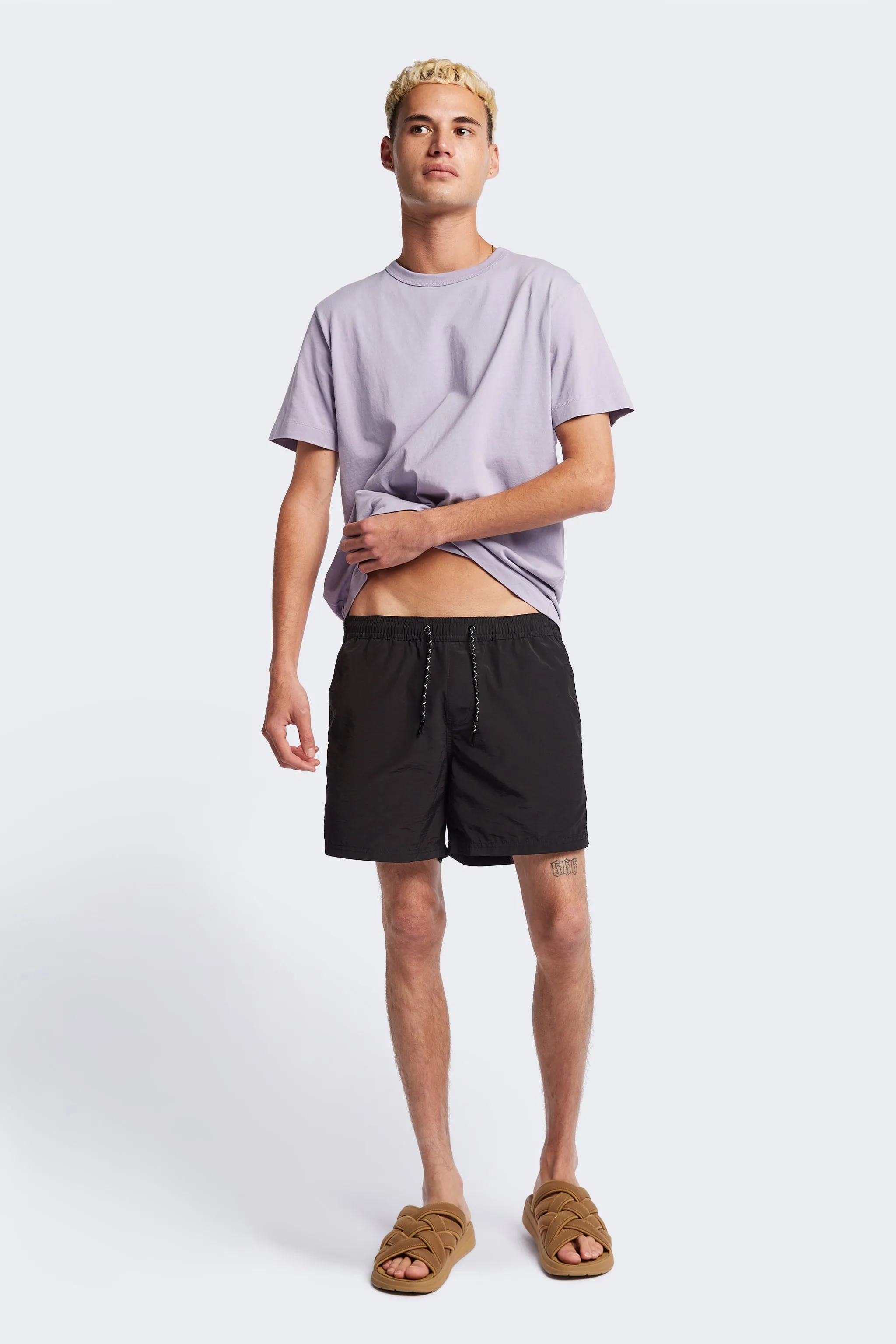 New Wave Swim Short Black