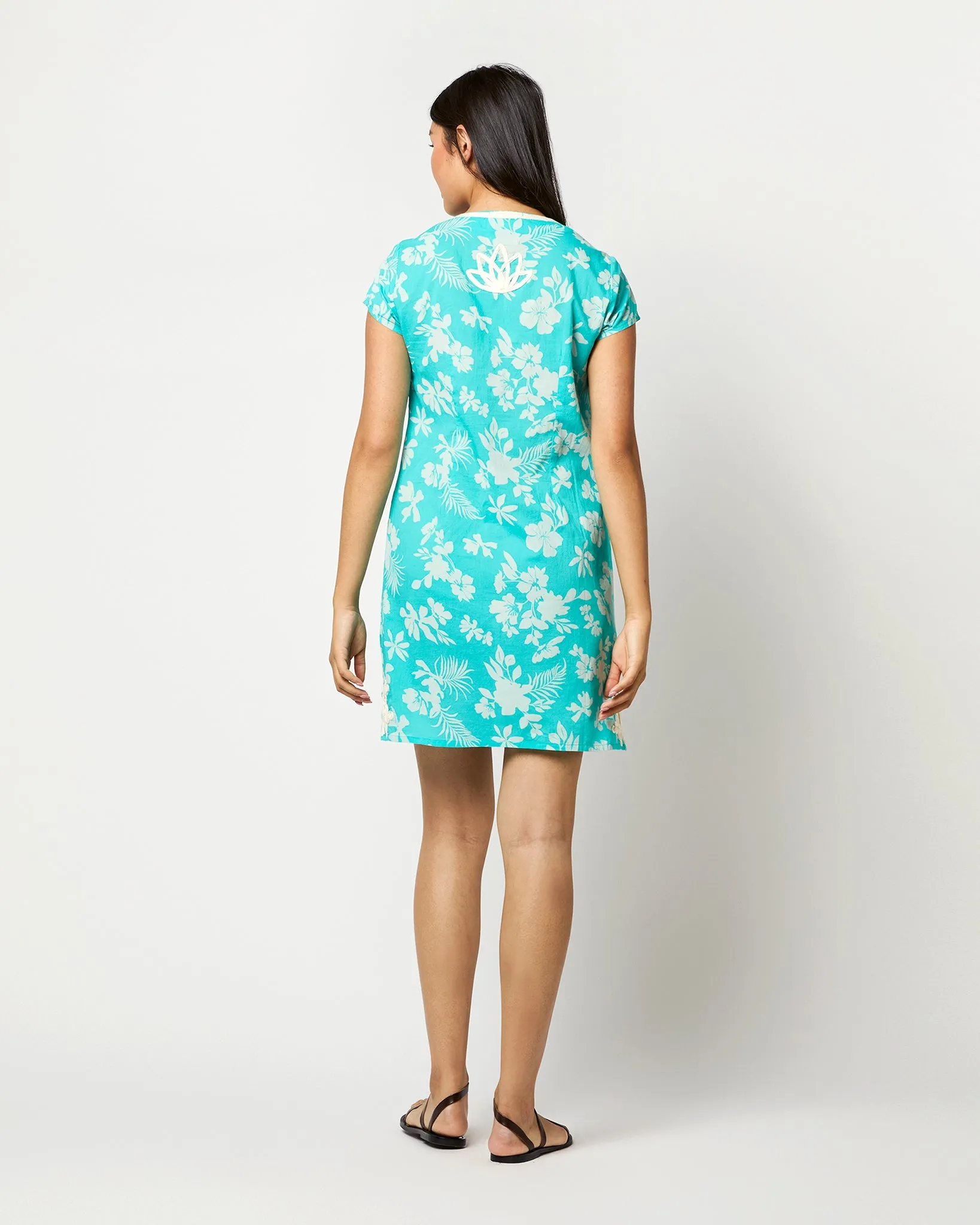 New York Mini Dress in Hawaii Turquoise