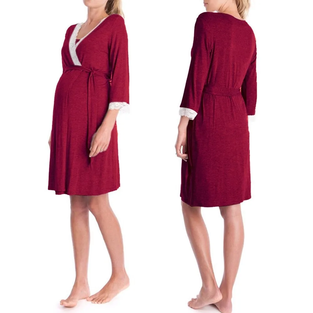 Nightgown Maternity Robe