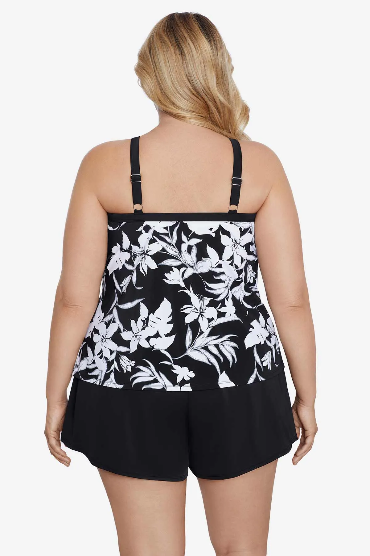 Nightshade Plus Size High Neck Tankini Top